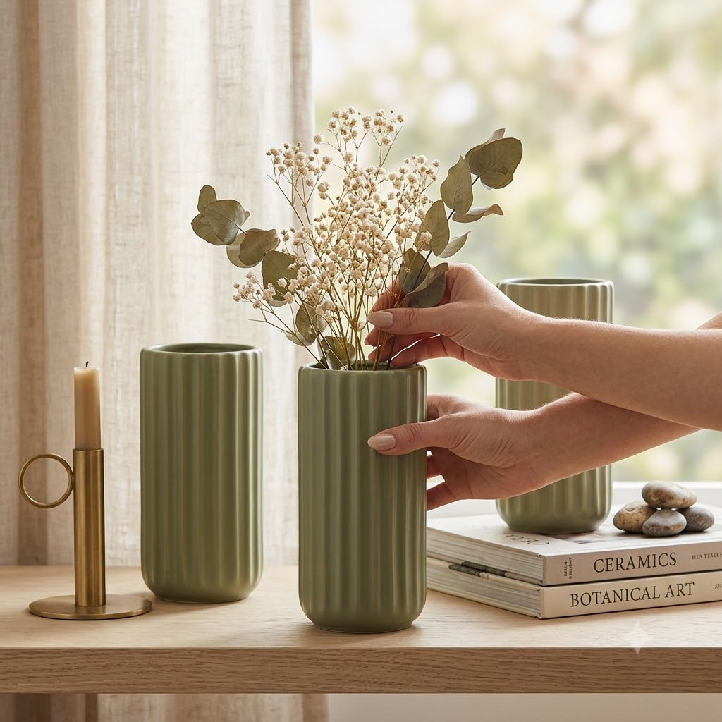 Green Beam Vase